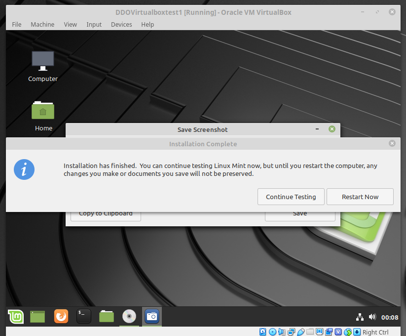 Linux Mint Continue Testing