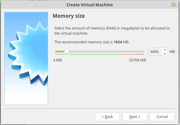 Virtualbox Create Memory